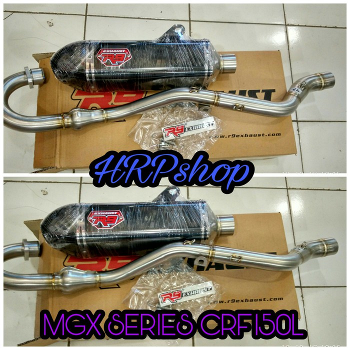 knalpot racing R9 honda CRF 150 L CRF150L CRF150 R9 MGX SERIES