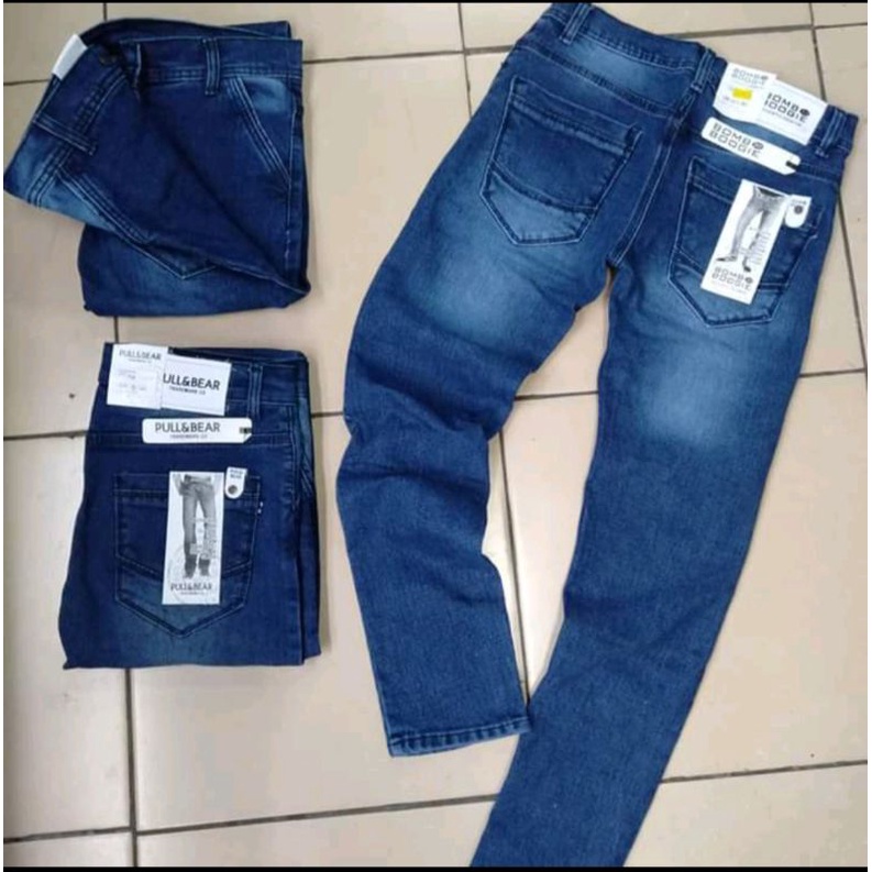 Celana Panjang Jeans Pria Skinny Fit Celana Jeans Pensil Stret Pria Celana Panjang Jeans Pria Promo Murah