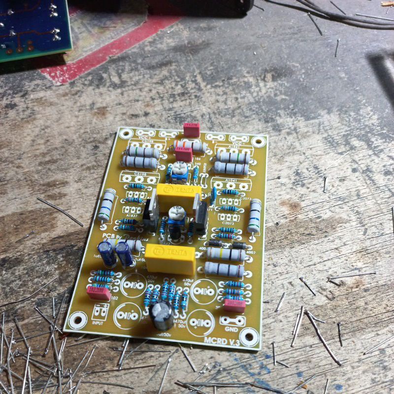 pcb mcrd v3 plus resistor capasitor