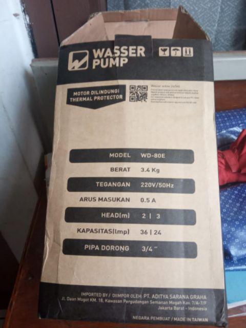 Wasser Pompa Celup Air Bersih Wd80e 80 Watt Sekelas York