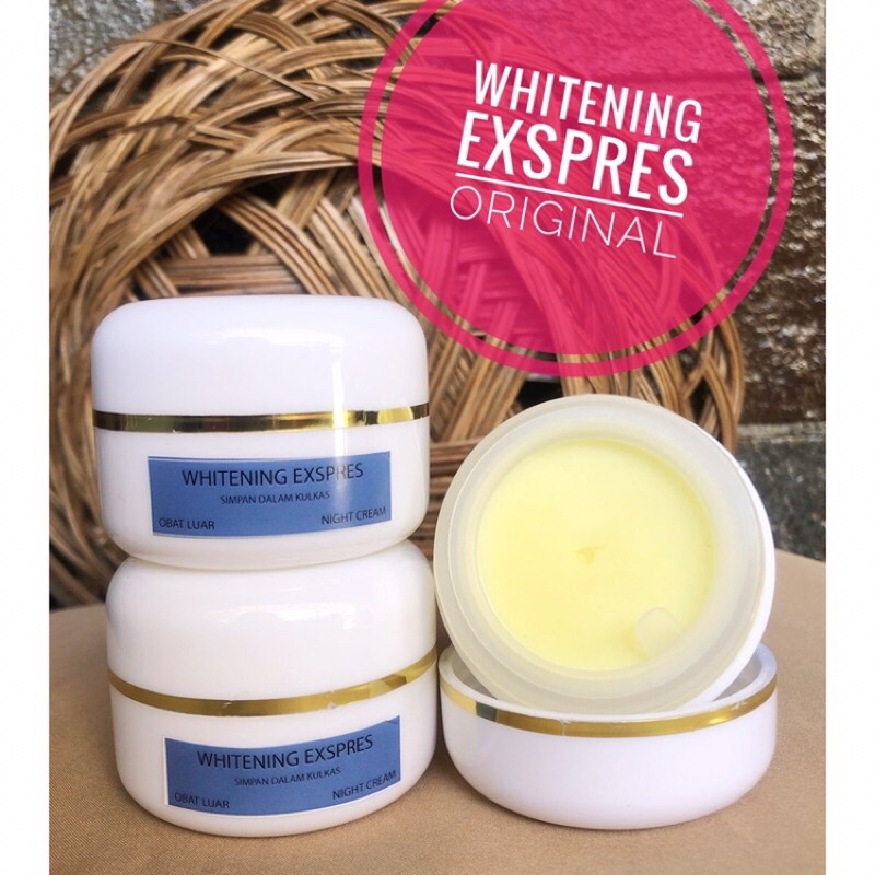 whitening expres (hq) || cream malam whitening