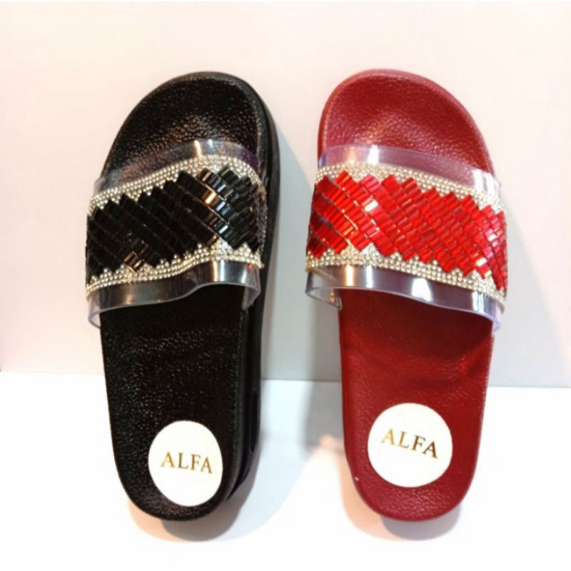 SLIP ON WANITA DEWASA JELLY IMPOR TINGGI 5CM