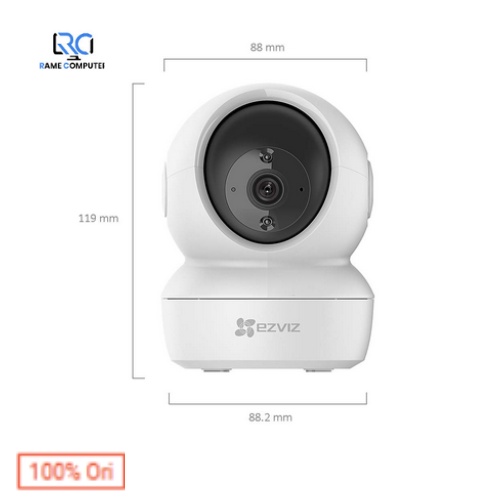 IPCAM EZVIZ C6N WIRELESS 1080P DOME PTZ WITH SMART IR NIGHT VISION