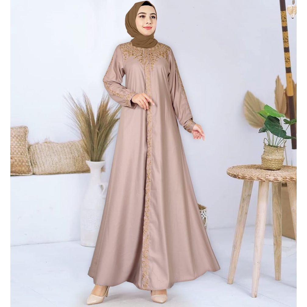 GAMIS BORDIR TOYOBO PREMIUM POLOS SYARI MEWAH MURAH TERBARU 2021