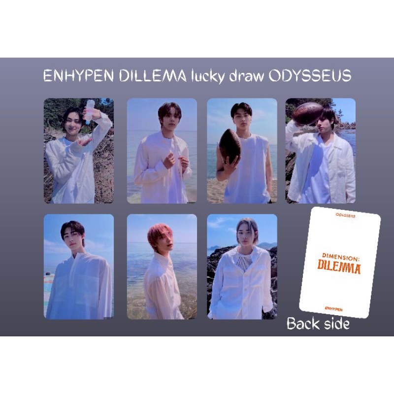 ENHYPEN Dillema ODYSSEUS Lucky Draw Pc /Photocard unofficial