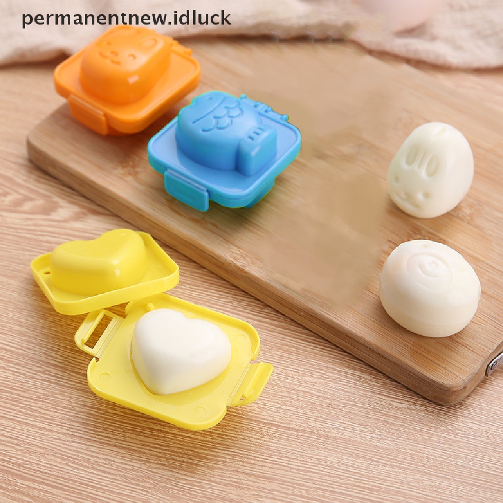 2 Pcs Cetakan Pembuat Bento Sushi Telur Rebus Bentuk Kartun Untuk Alat Dapur