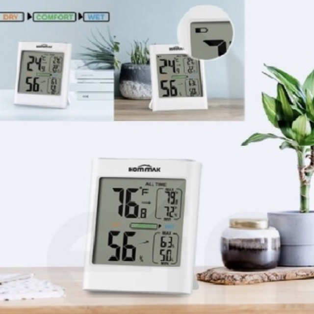Digital Hygrometer Hommak & HTC-1 Indoor Room Thermometer Digital Hygrometer