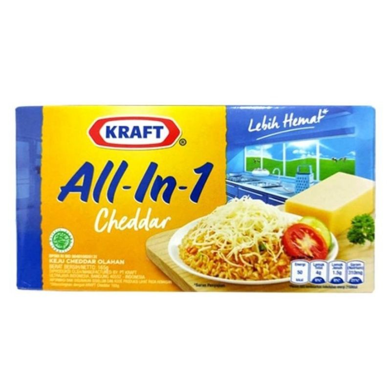 Kraft cheddar all in 1 keju 150 gram