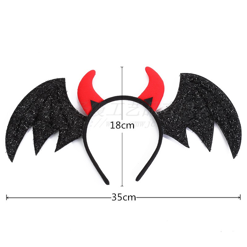 HBDW bando devil iblis wings sayap headband halloween cosplay