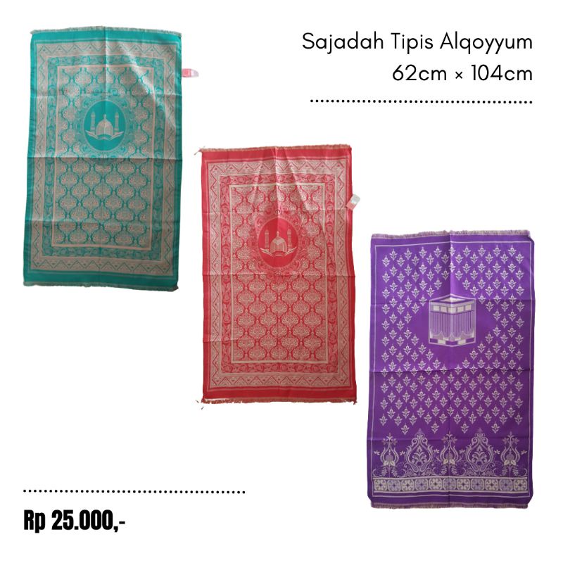 SAJADAH TIPIS ALQOYYUM 62 × 104