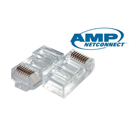 AMP Netconnect Modular Plug RJ45 Konektor RJ45 Lan Standard Body Solid