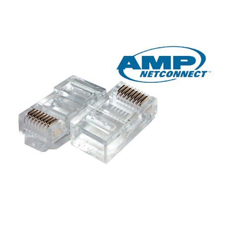 AMP Netconnect Modular Plug RJ45 Konektor RJ45 Lan Standard Body Solid