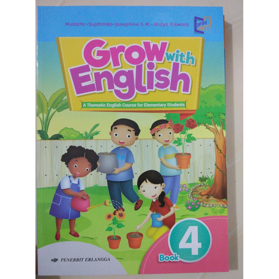 Best Seller Buku Bahasa Inggris Erlangga Grow With English Untuk Kelas 4 Sd Terjamin Shopee Indonesia