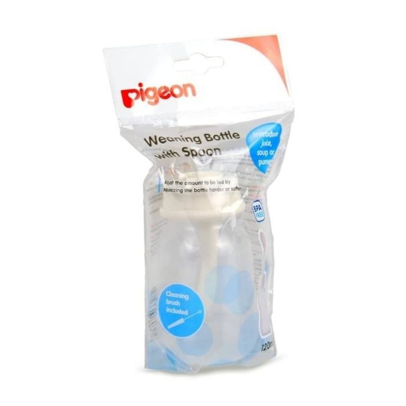 Pigeon Botol Sendok Food Feeder Weaning Bottle 120ml, 240ml