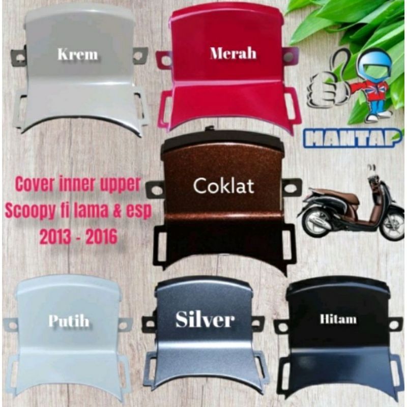 Cover inner upper sambungan bawah batok scoopy fi K16 2013-2016