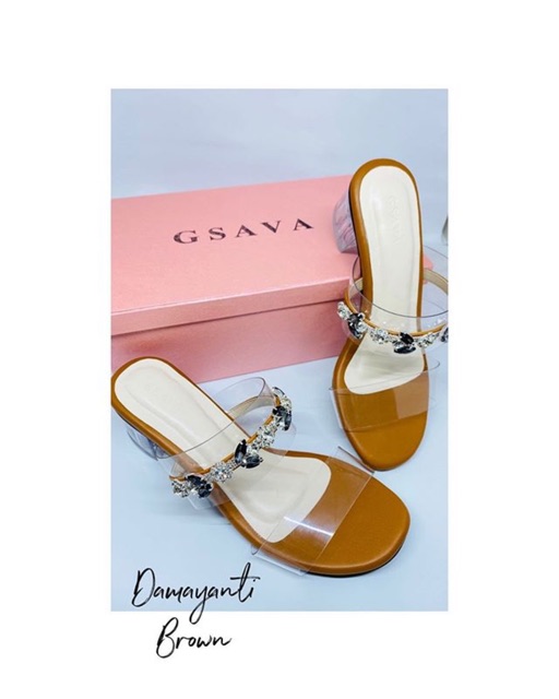 transparant sandal seperti local id size 37/39