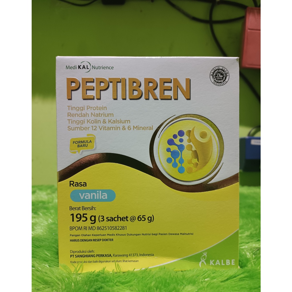 

Susu PEPTIBREN Vanilla & Kacang Hijau (nutrisi kesehatan saraf) 195 gr