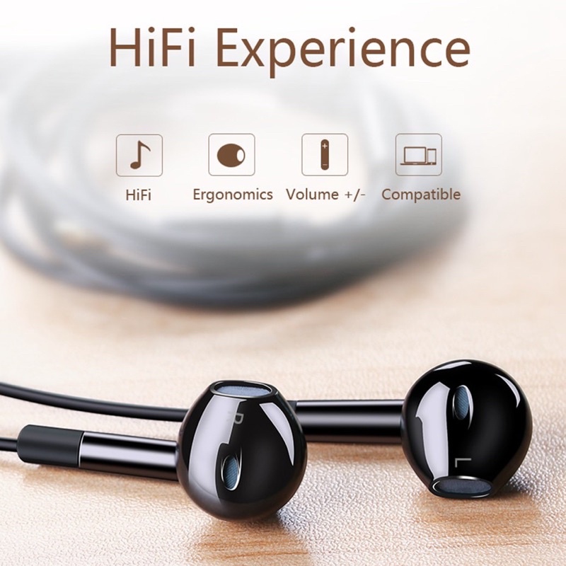 headset original copotan r15Pro black only oppo super bass audio