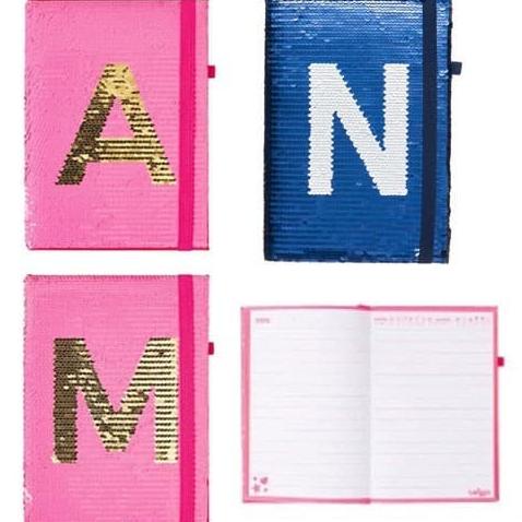 

Office & Stationery | Buku Tulis | Smiggle Notebook A5 Alpha Sequin | Best Seller