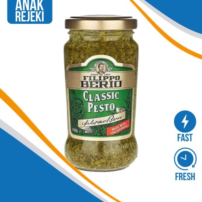 

Filippo Berio Classic Pesto 190gr / Saus Pasta Spagheti Pesto Basil