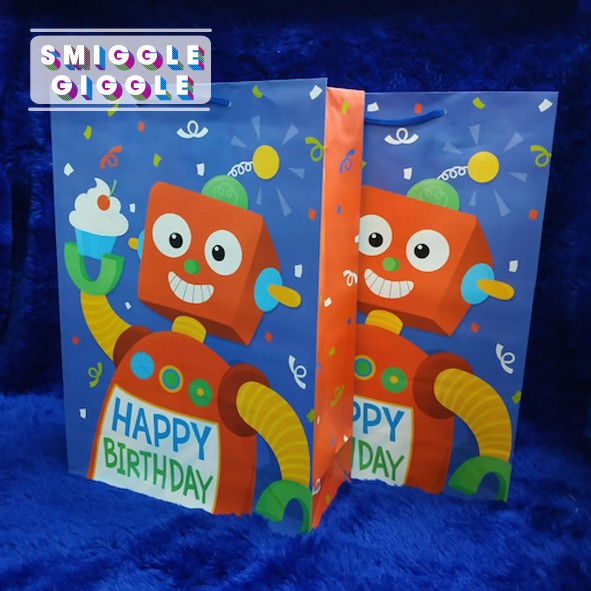 

Robot Birthday Paper Bag_Large