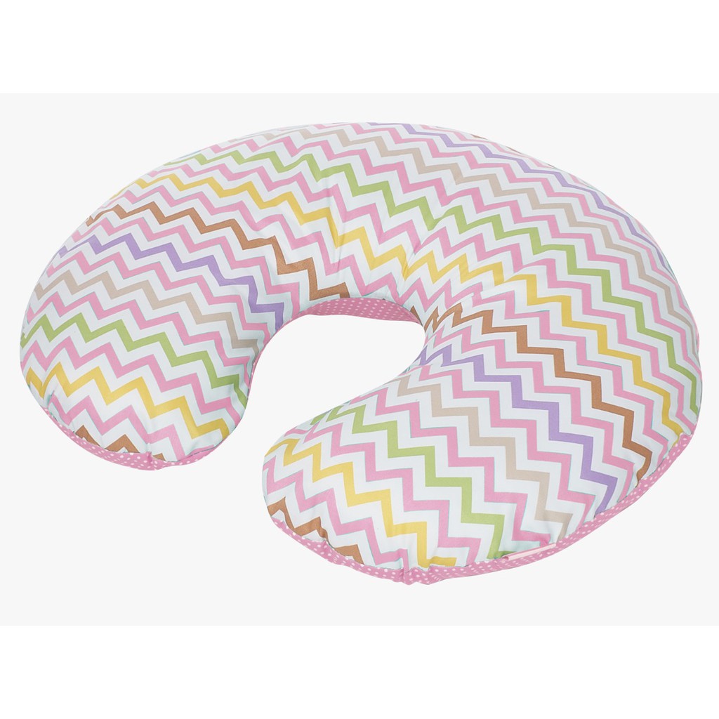 Omiland Nursing Pillow Bantal Menyusui Motif Print Rainbow Chevron +Bantal  Lengan