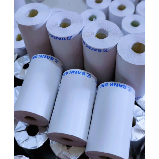 

Kertas kasir thermal logo bank bri 58x30 untuk semua mesin EDC