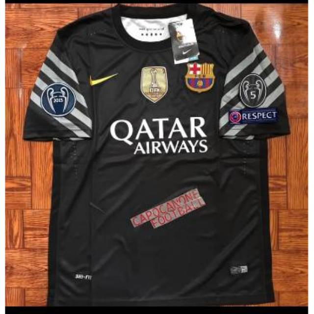 JERSEY BARCELONA GK KIPER 2015 2016 15 16 RETRO BARCA 14 2014 2013