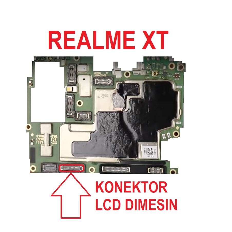 Konektor Lcd REALME XT dimesin 40 pin Connector Fpc Lcd REALME XT 1PCS