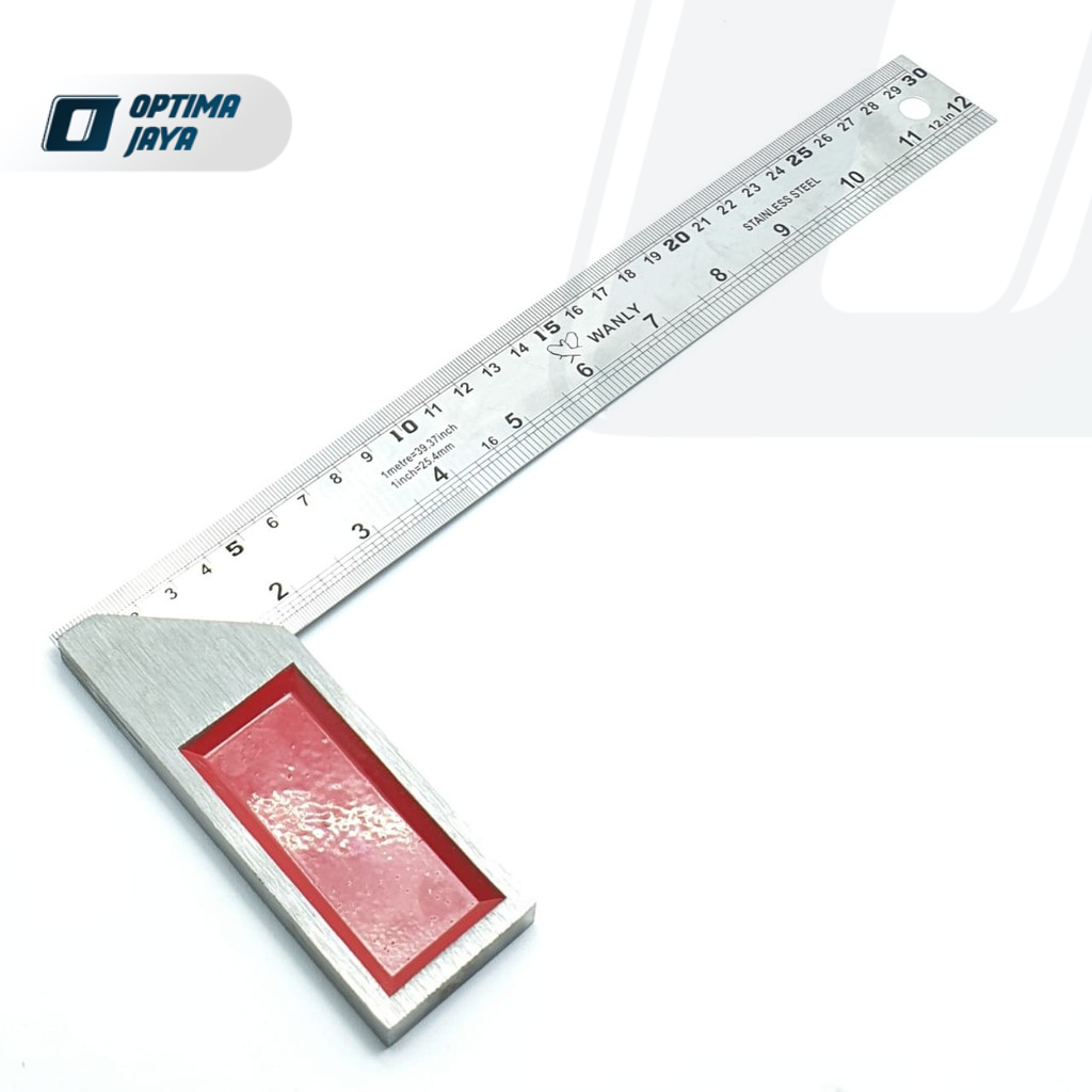 

Wanly Penggaris Siku Tukang Jumbo 30cm Stainless Steel