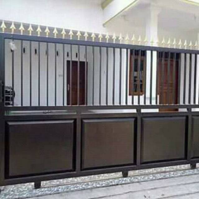 Pintu pagar gerbang seleding minimalis harga permeter....