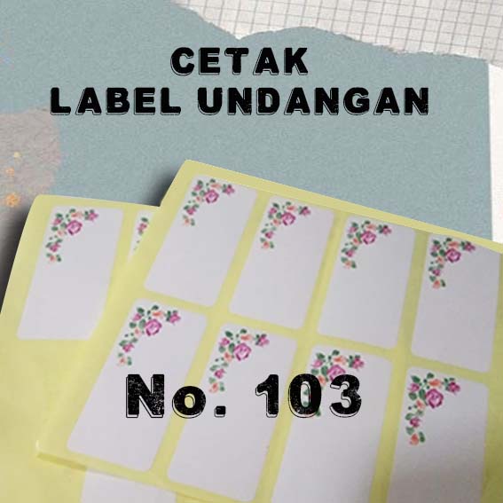 

CETAK LABEL UNDANGAN POLOS & MOTIF NO 103