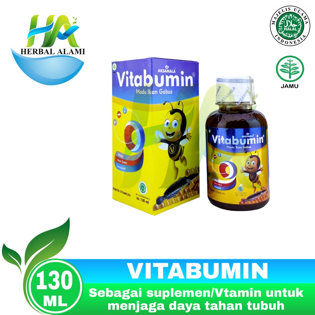 Madu Albumin Anak - Madu Vitabumin Ekstra Ikan Gabus 130 ml