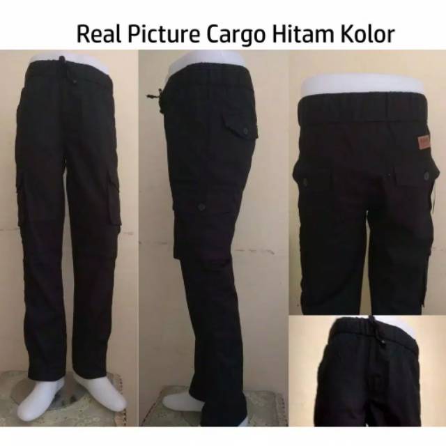 CELANA CARGO KARGO PINGGANG KARET PRIA WANITA STRECHT