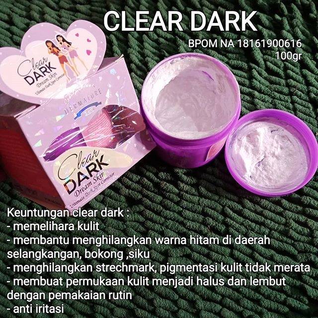 clear dark cream