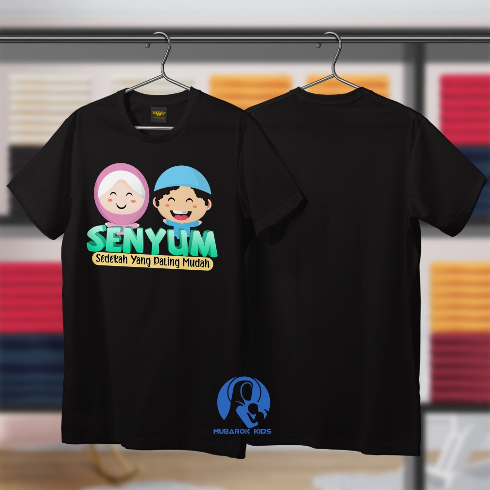 Mubarok Kids - KAOS ANAK MUSLIM SENYUM SEDEKAH YANG PALING MUDAH