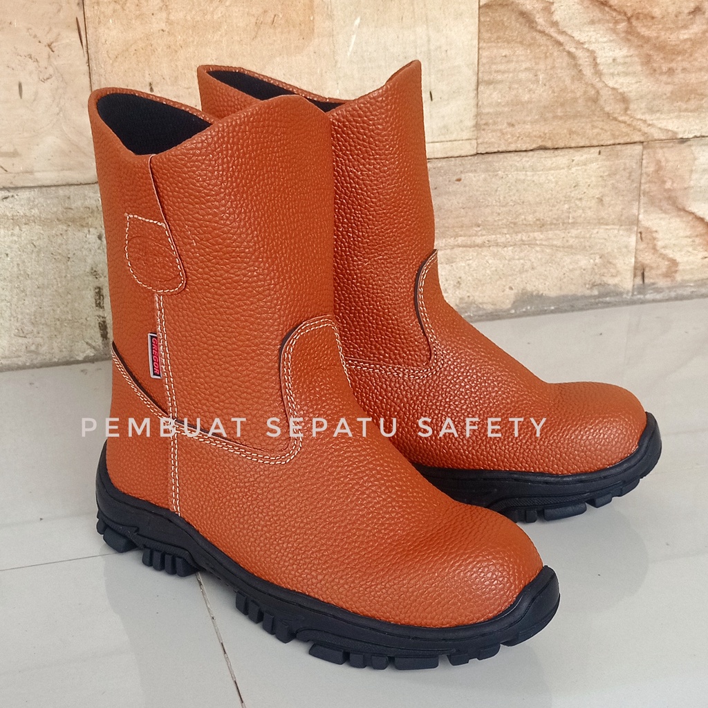 Sepatu Safety Shoes Septy Boot KING Shoes SKN Murah Kulit Sunkis Impor