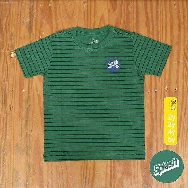 Green Stripe Navy Tee Shopee Indonesia - stripped guess t shirt roblox