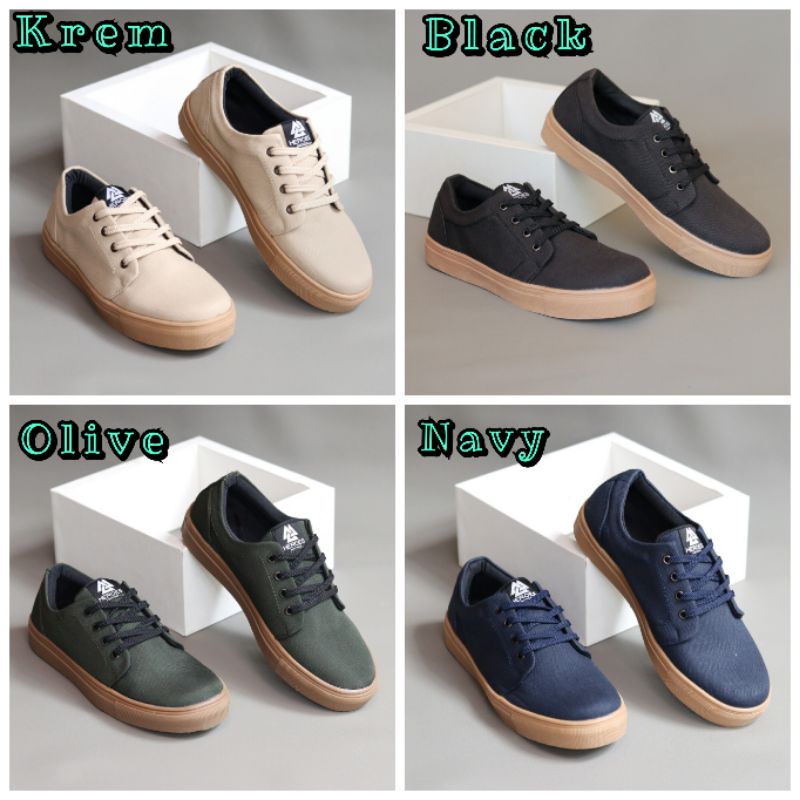 PEDRO GUM Sepatu Casual Pria Sneakers Kasual Polos Ori Pria Cowok kulit Kanvas Sepatu Pria