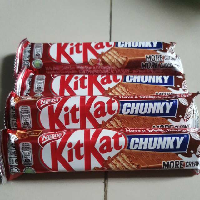 

Kitkat nestle Chunky coklat biskuit 1 bar 38gr