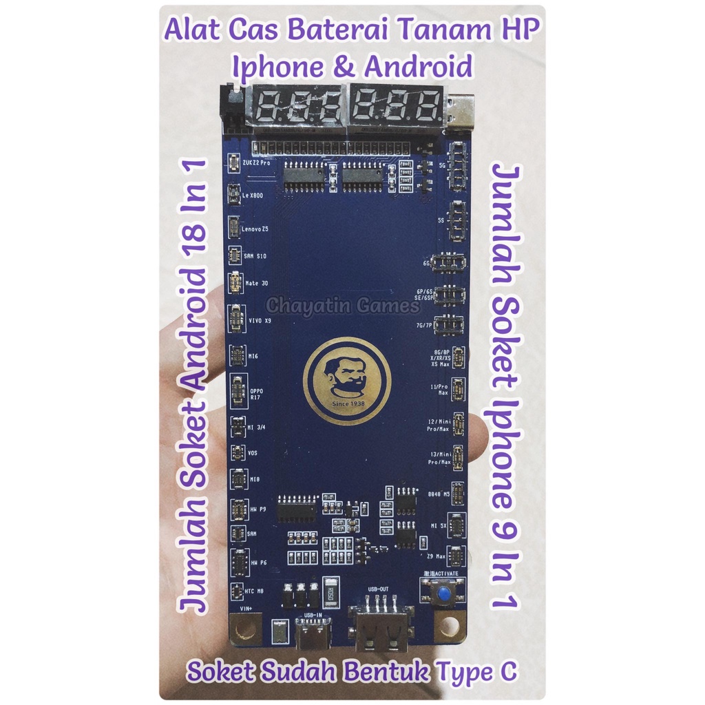 Alat Cas Baterai Tanam Mechanic BA32 untuk HP IP IOS &amp; Android 27 in 1