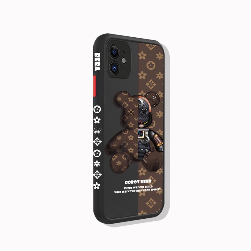Soft Case Silikon Motif Kartun Beruang Untuk IPhone 12 13 11 Pro Max X Xs Max Xr 5509