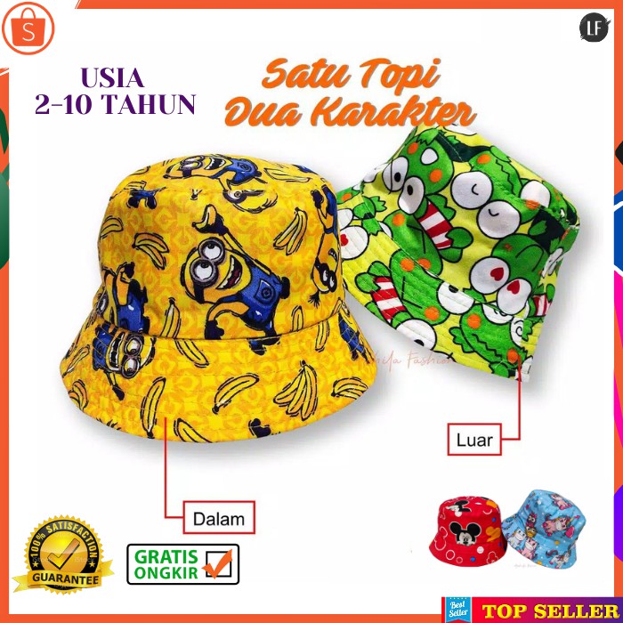 TOPI ANAK PEREMPUAN KEKINIAN MOTIF KARTUN DORAEMON UMUR 2-10 TAHUN KIDS KOREA CAP IMPORT A5