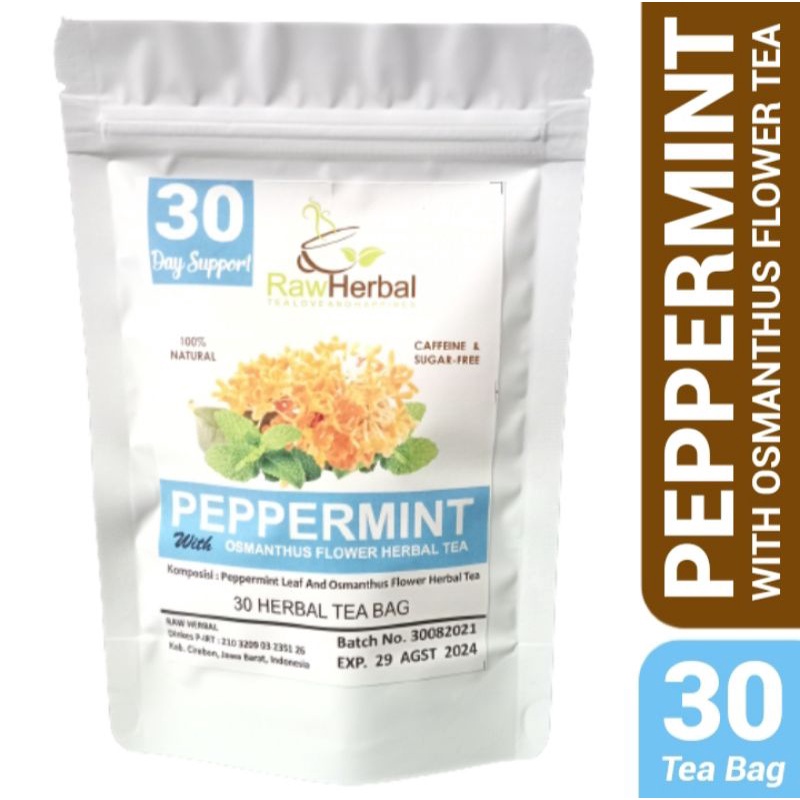 Peppermint With Osmanthus Flower Herbal Tea Isi 30 Tea Bag