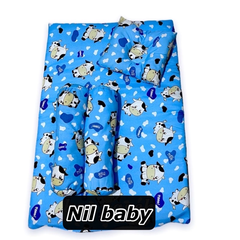 Kasur bayi warna polos bantal datar guling matras tempat tidur baby murah lembut cewek cowok