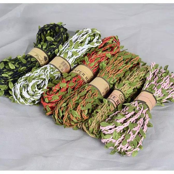 favorit] Tali rami daun / Tali daun merah / putih / Light brown per 2 meter
