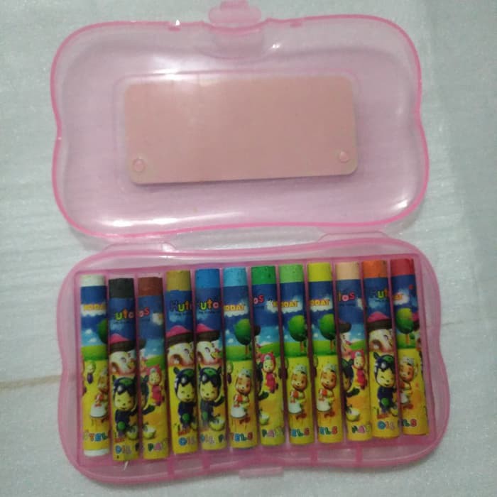 

Mini crayon kodai 12 warna pastel set mewarnai - Biru Muda