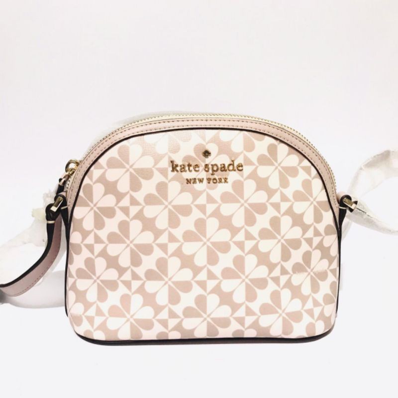 Kate Spade Ks hollie spade clover geo dome crossbody pink multi
