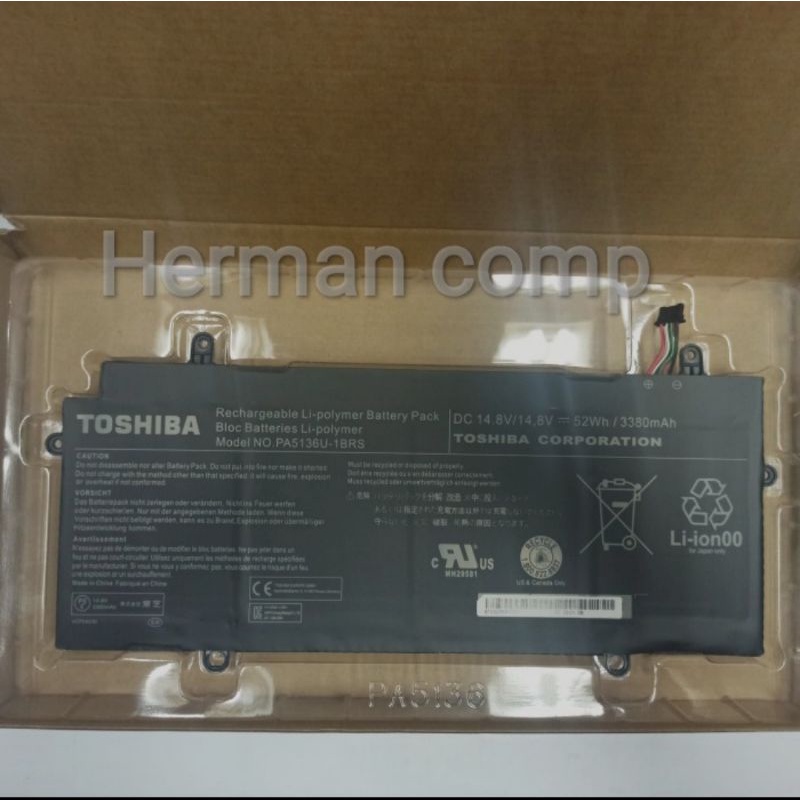 Original Baterai Toshiba Portege Z30 Z30-A Z30-B Z30-C Z30T Z30T-A Z30T-B