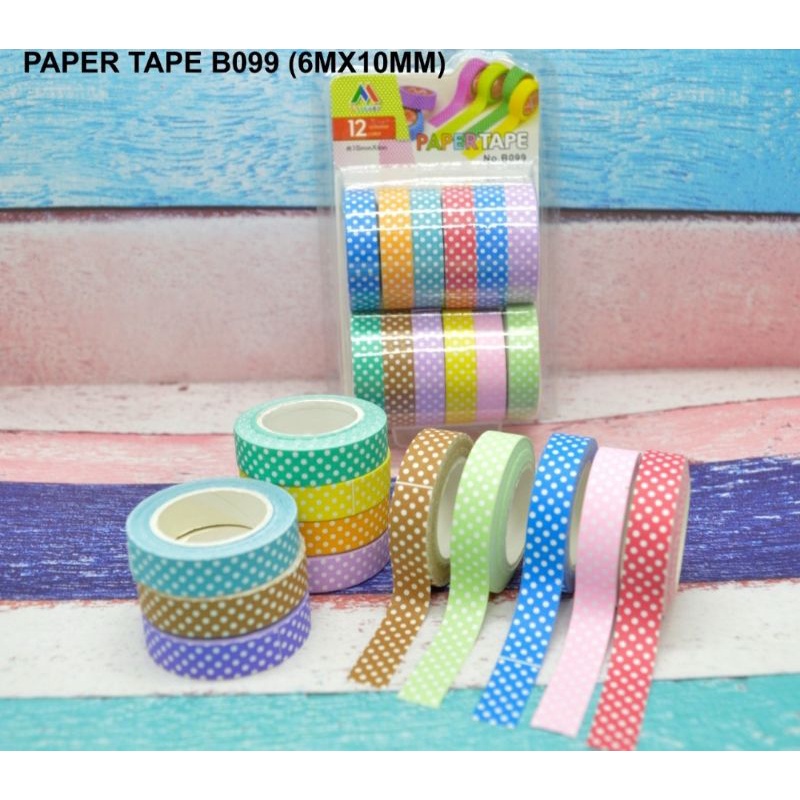

washi tape/solatip kertas 1pak